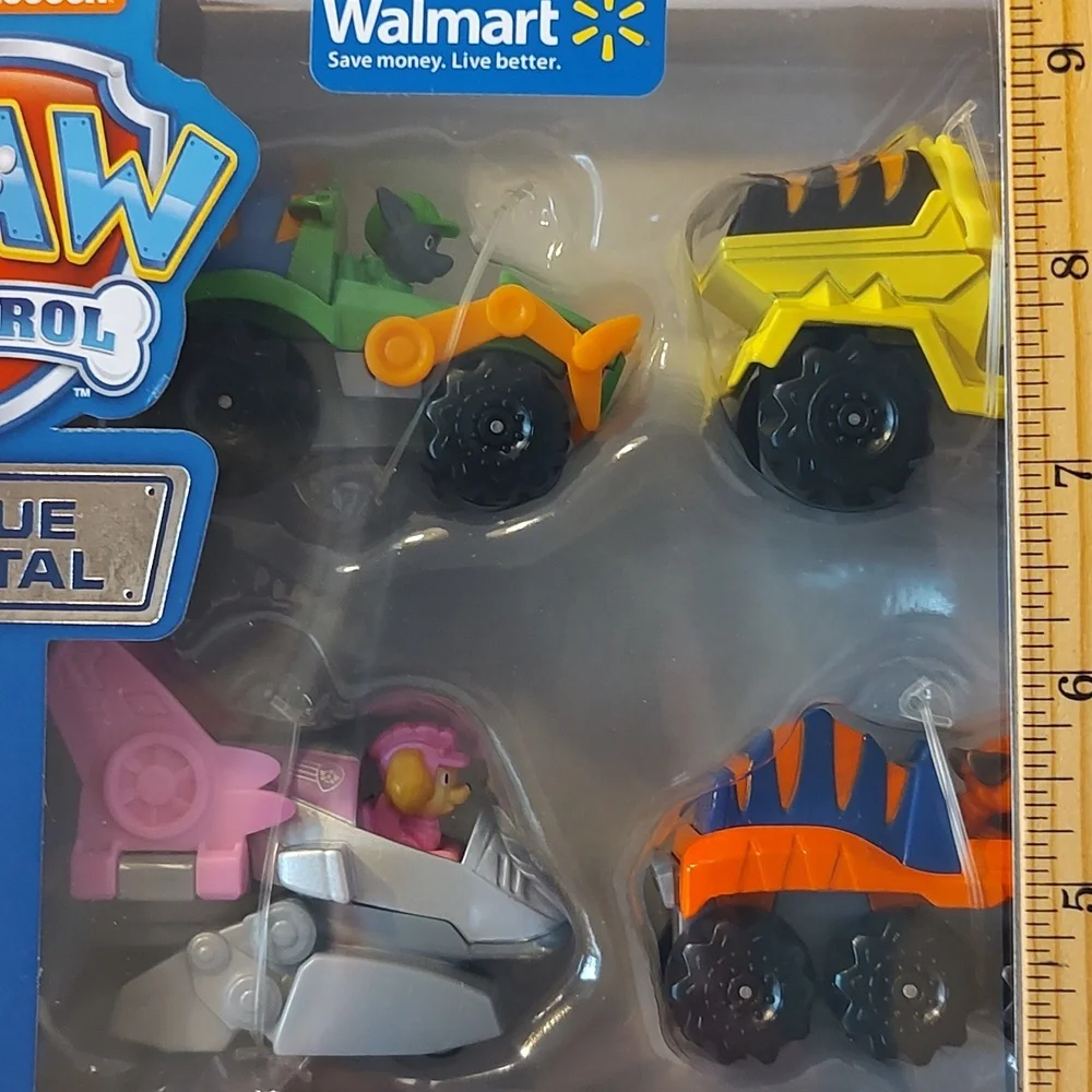Paw Patrol Dino Gift Pack Nickelodeon Dino Rescue True Metal 6 vehicles NWT